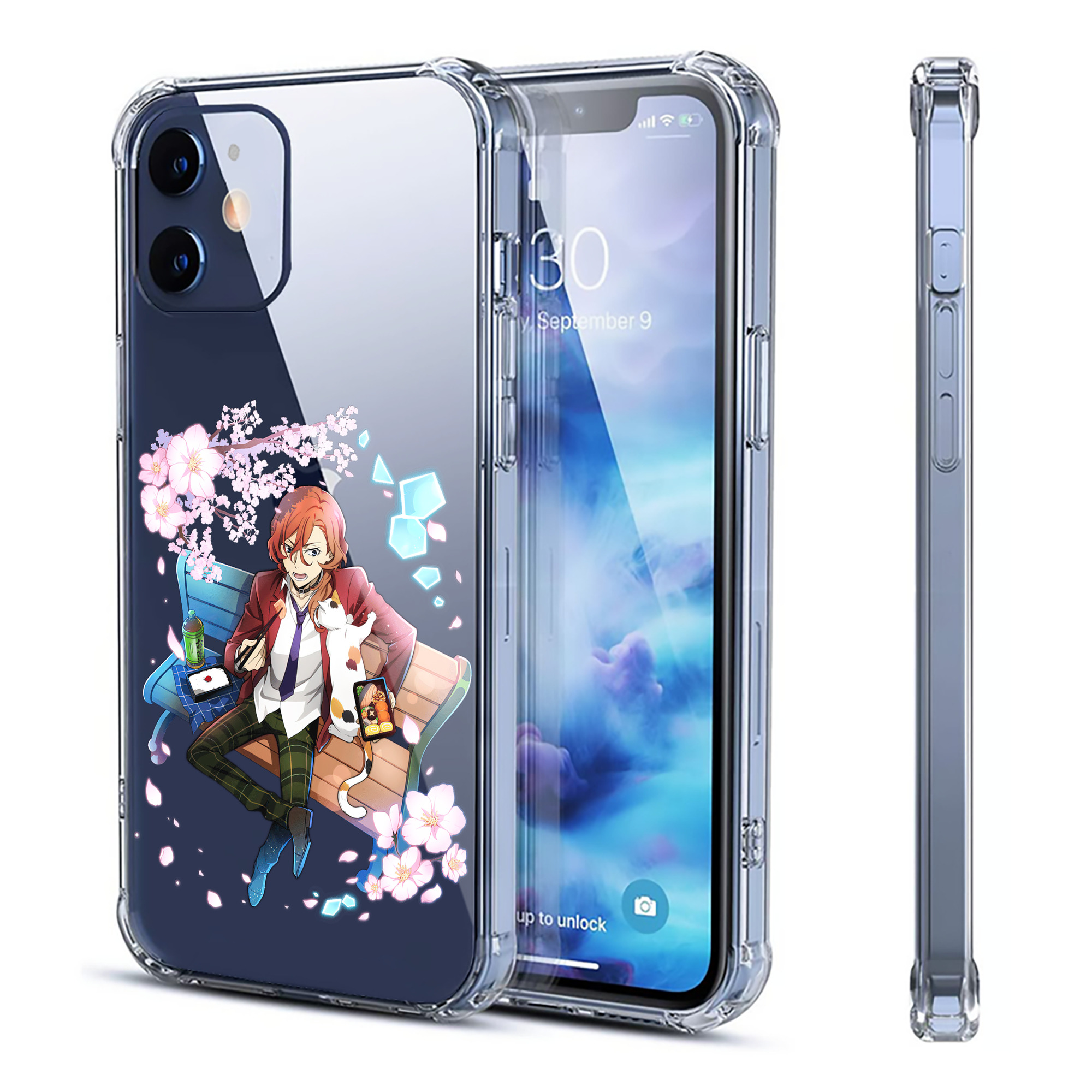 （画像用） 文豪ストレイドッグス Bungo Stray Dogs 【iPhone 12シリーズ対応】透明スマホケース（クリアソフトケース）